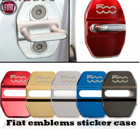 Fiat emblems sticker case